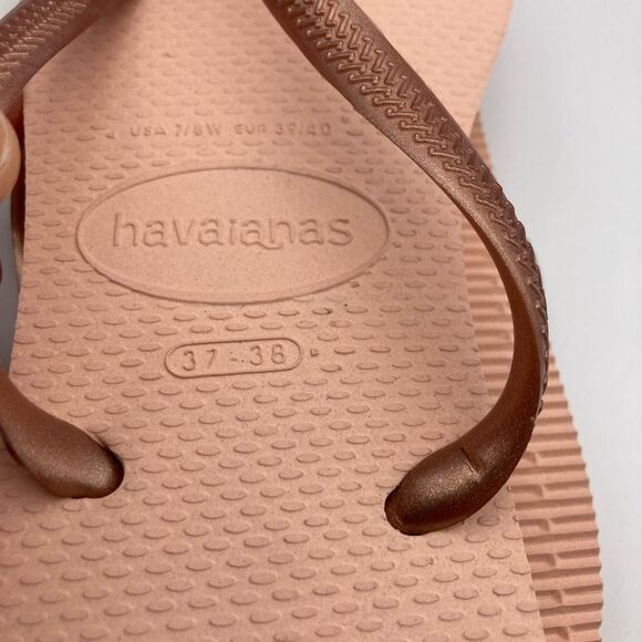 Havaianas Womans Slim Flip Flops Ballet Rose Size. 37 -38 - Picture 4 of 5